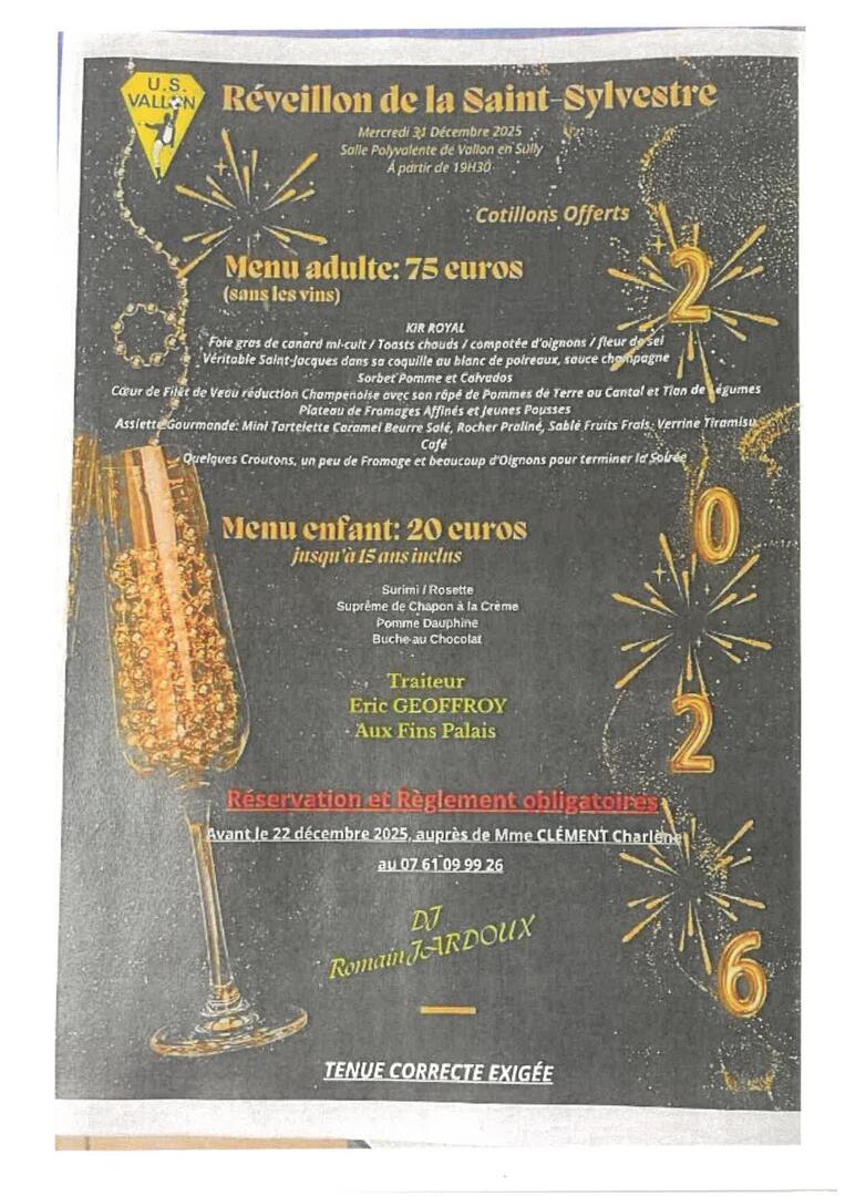 Réveillon de la Saint-Sylvestre_Vallon-en-Sully