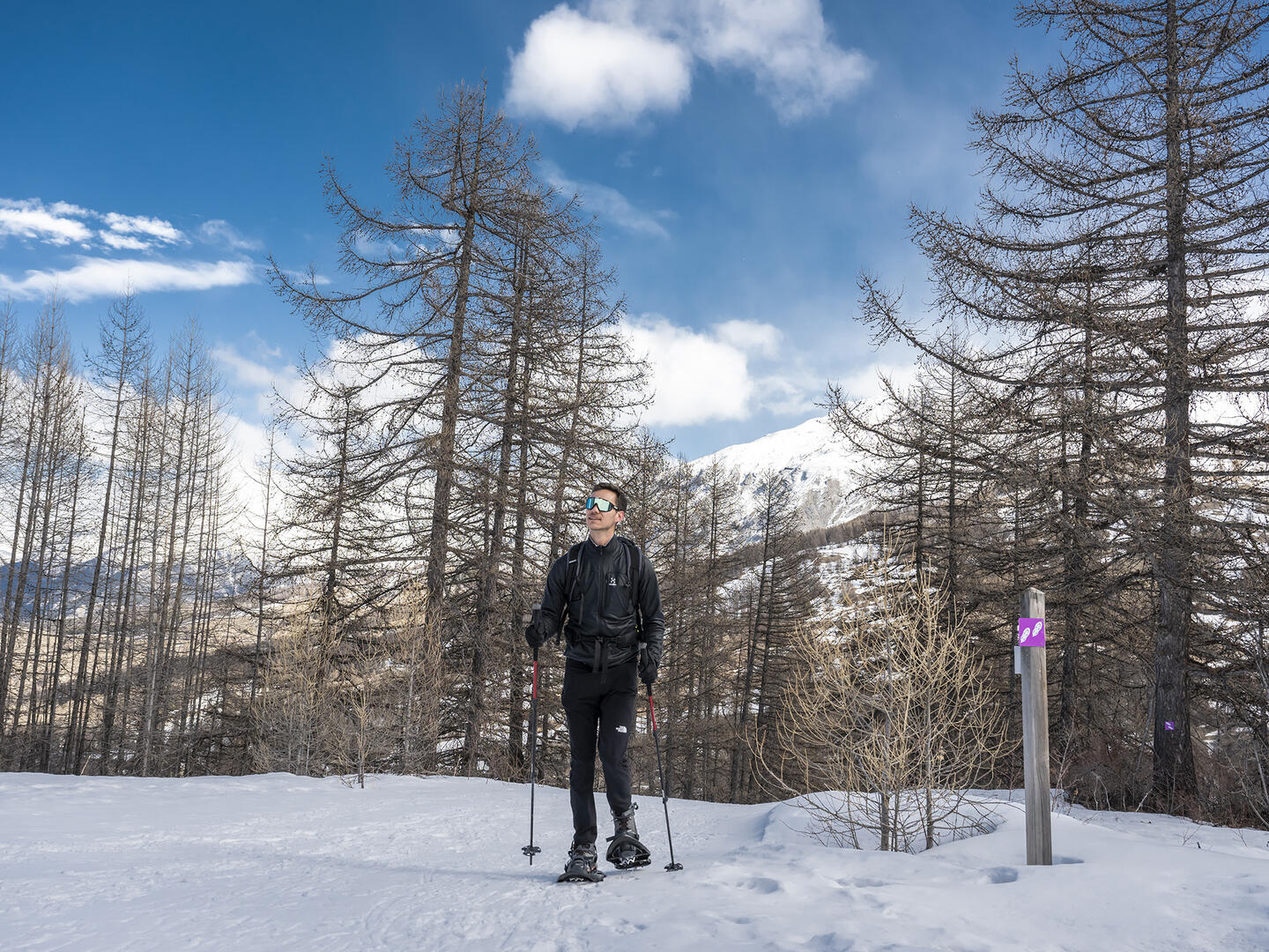 Itinéraire raquette La Rente - Sauze 1700 - La Rente