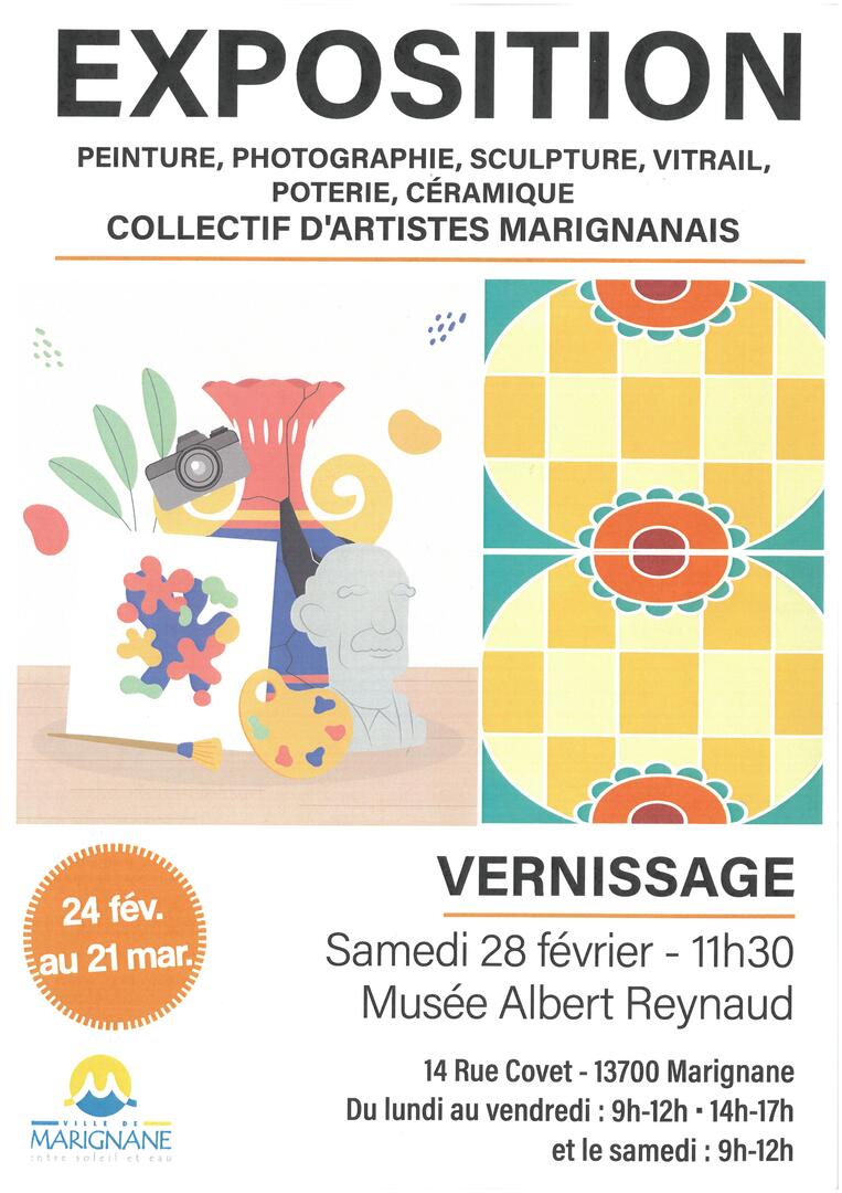 Exposition : Œuvres variées du collectif d'artistes marignanais
