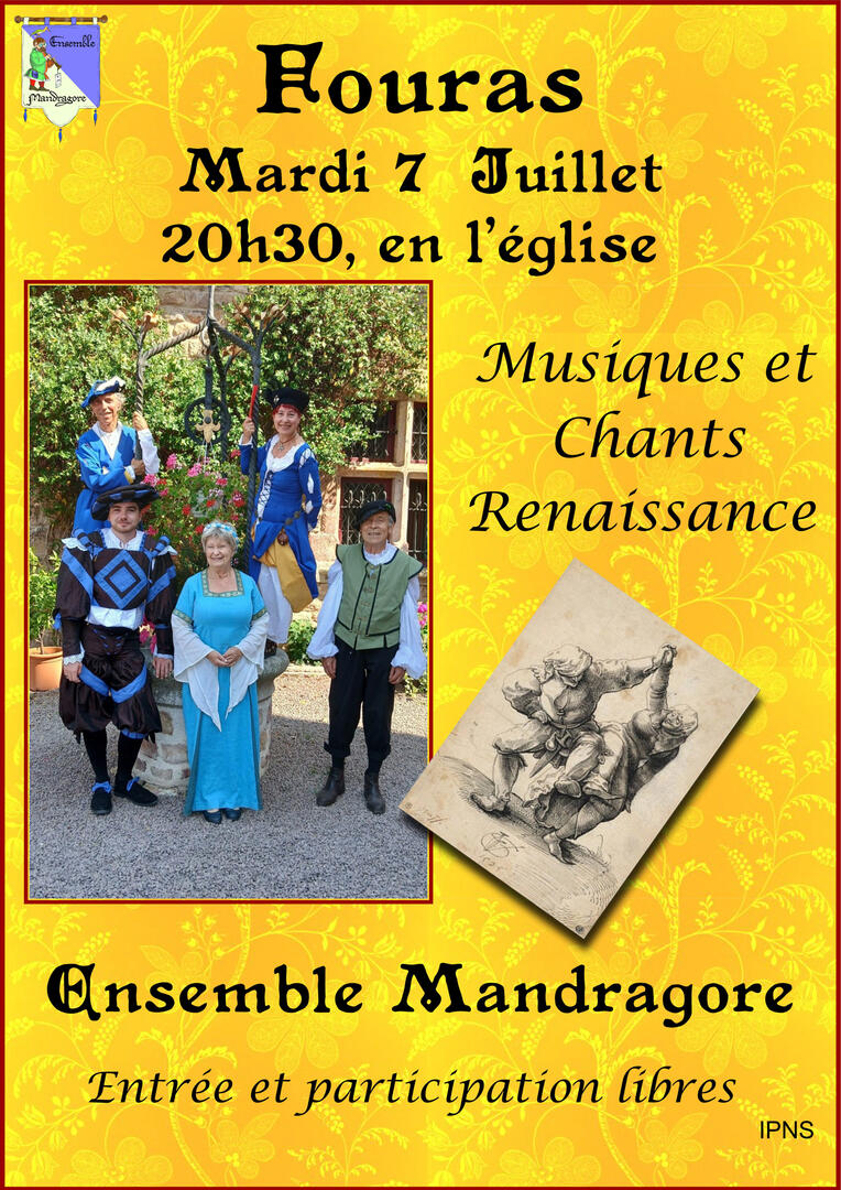 Concert de musiques et chants de la Renaissance_Fouras-les-Bains