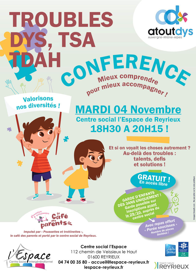 Conference Troubles DYS, TSA et TDAH_Reyrieux