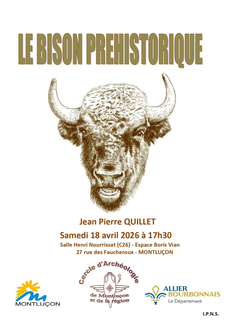 Conférence : le bison préhistorique_Montluçon