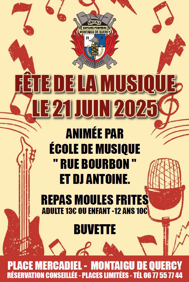 Fête de la Musique par l'Amicale des sapeurs-pompiers de Montaigu de Q._Montaigu-de-Quercy