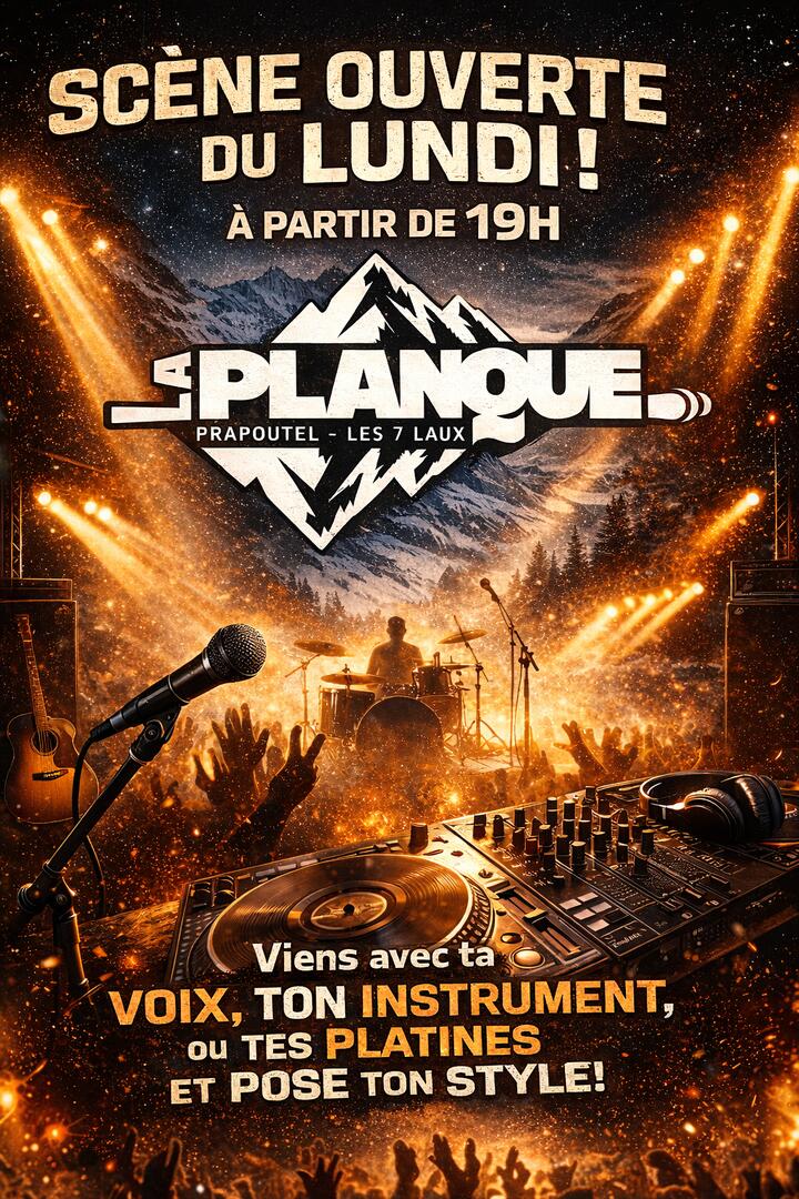 Scène ouverte du lundi à La Planque_Les Sept Laux Prapoutel