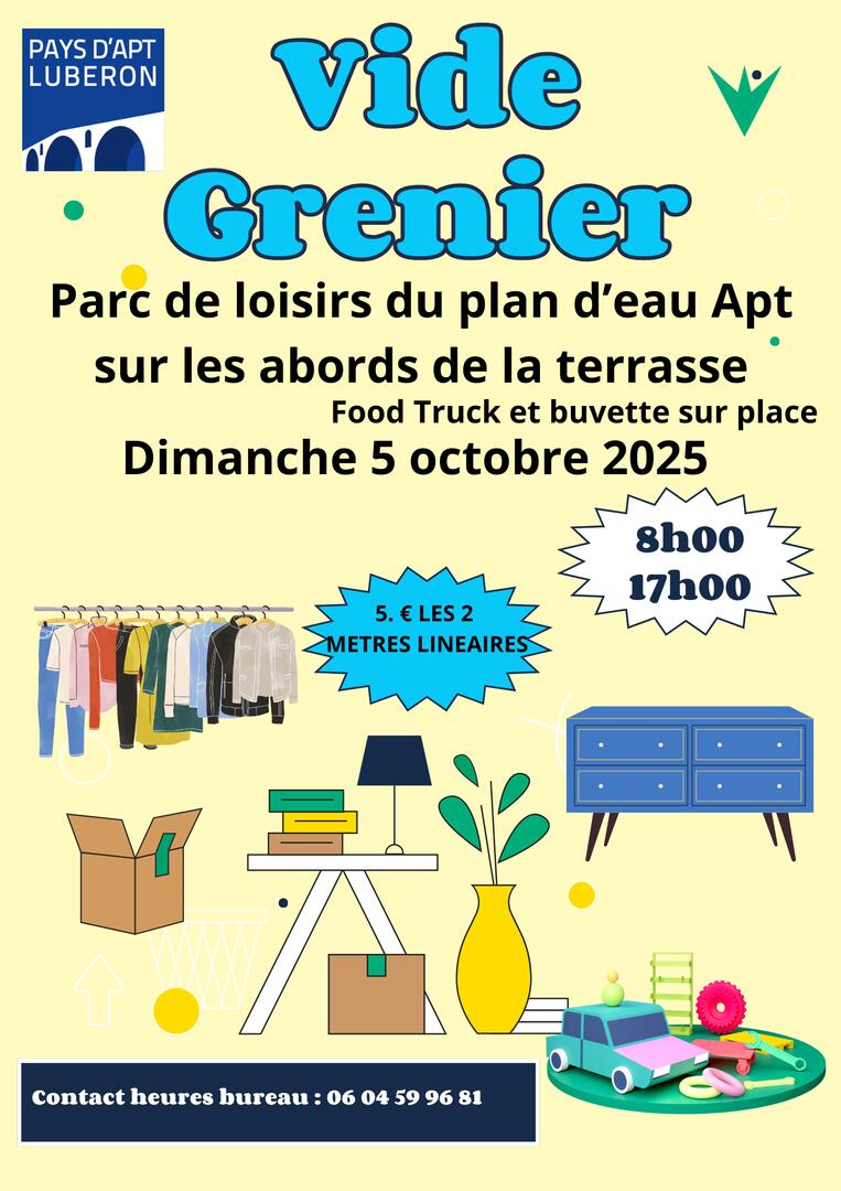 Vide grenier au plan d'eau