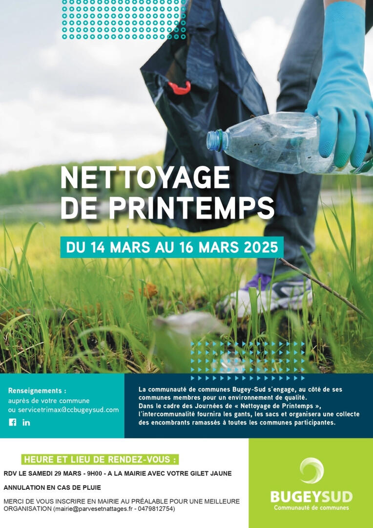 Printemps du nettoyage à Parves et Nattages
