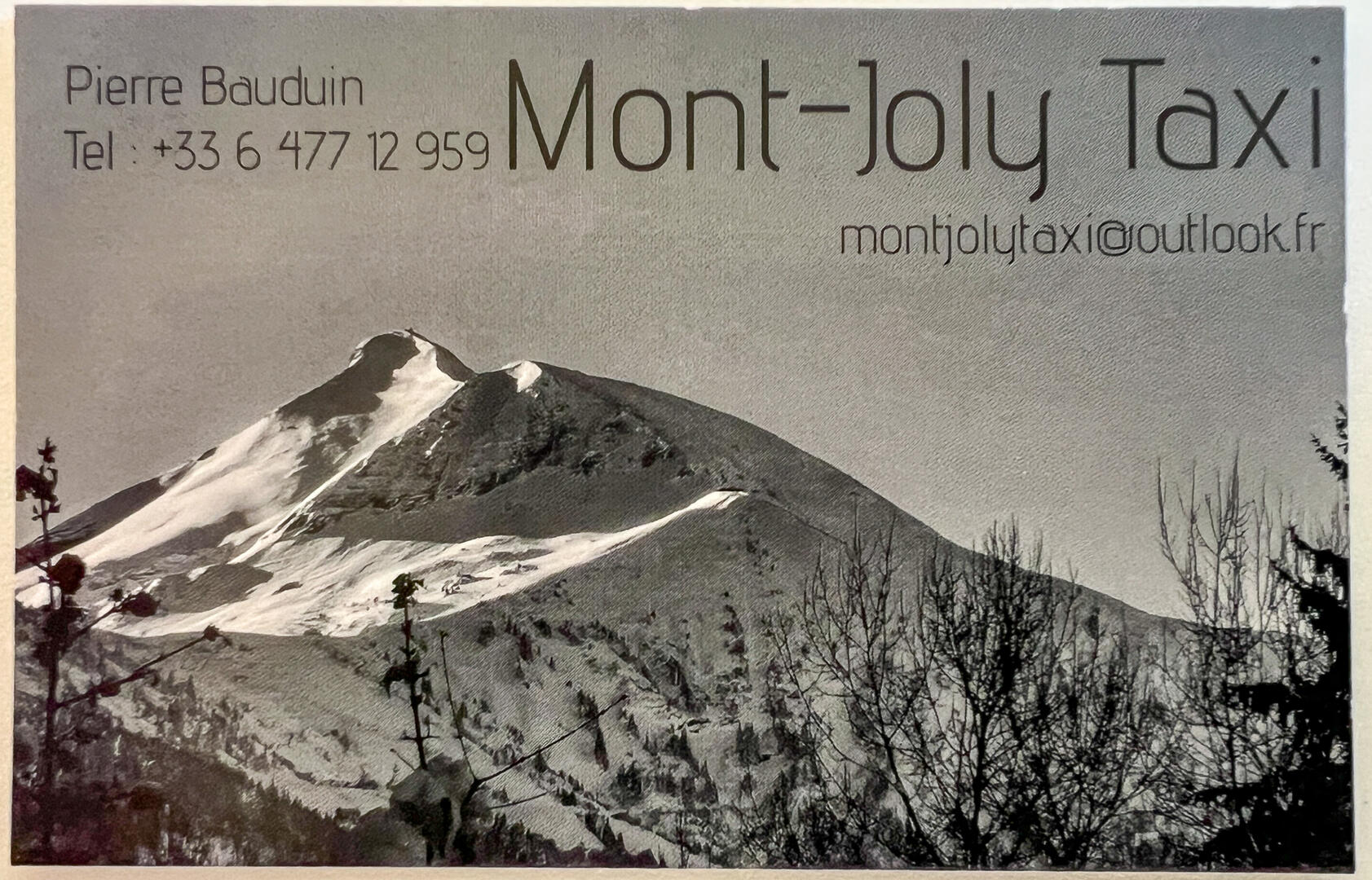 Mont Joly taxi_Les Contamines-Montjoie