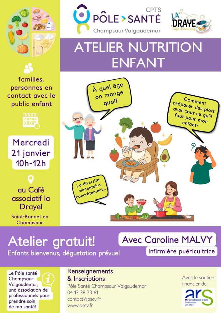 Atelier nutrition du petit enfant