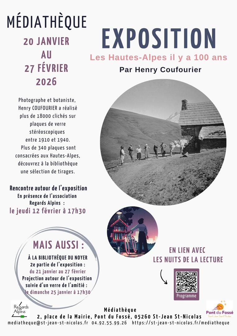 Vernissage expostion - Les Hautes-Alpes il y a 100 ans_Saint-Jean-Saint-Nicolas