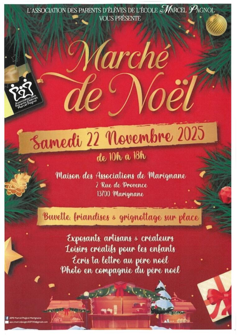Marché de Noël à la Maison des associations de Marignane