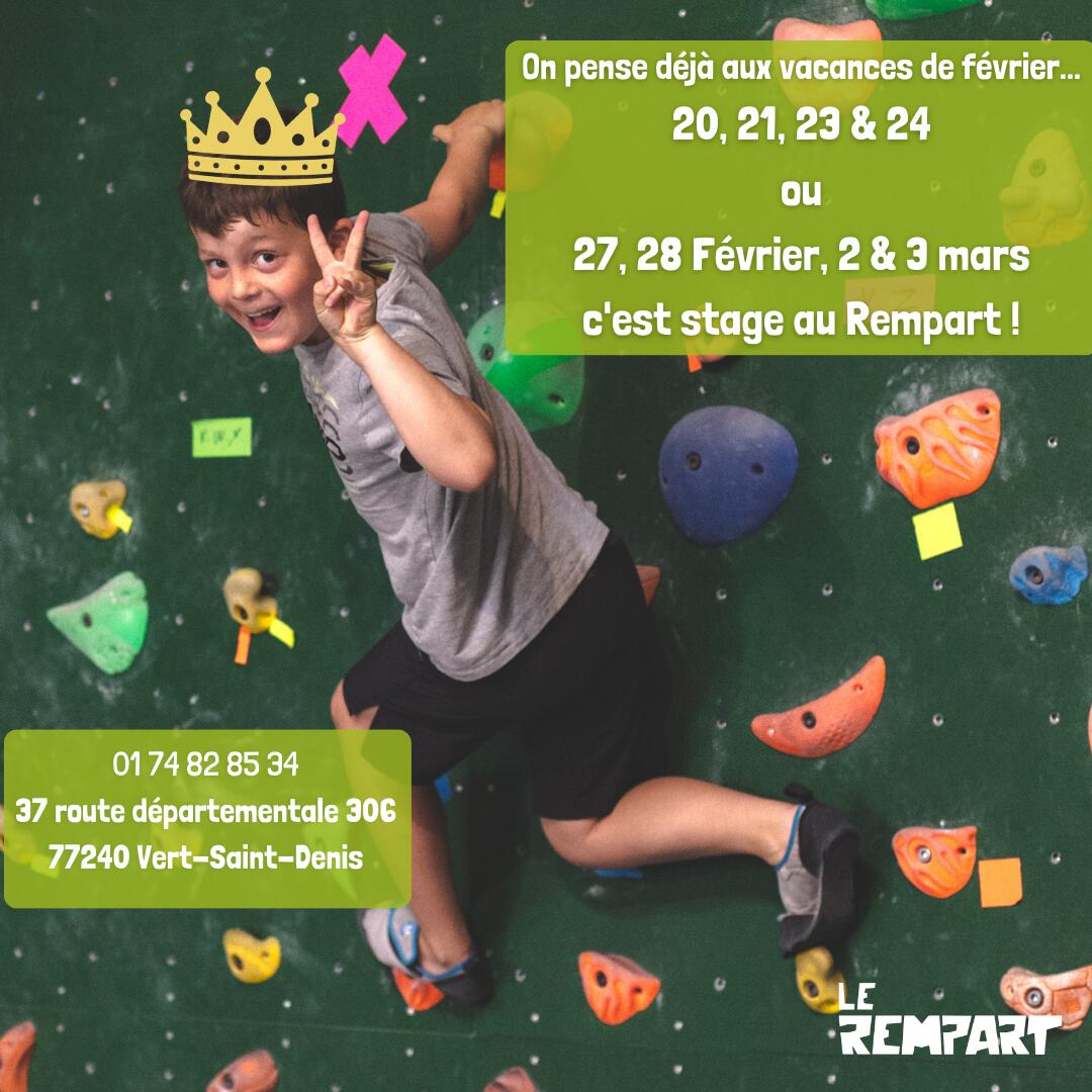 Stage escalade 7 - 17 ans