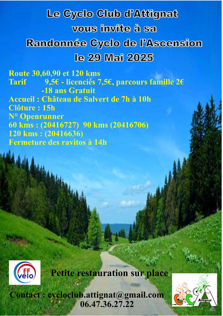 Randonnée Cyclo de l'Ascension_Attignat