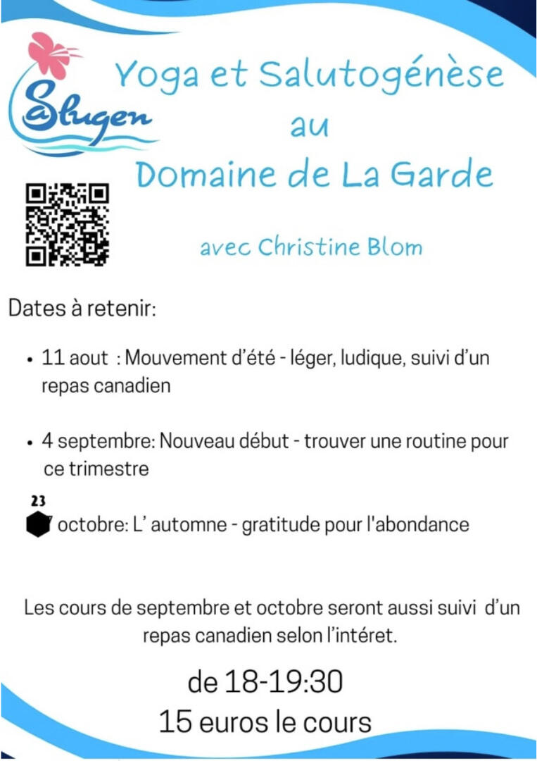Visuel Yoga et Salutogénèse au Domaine de La Garde_Bourg-en-Bresse