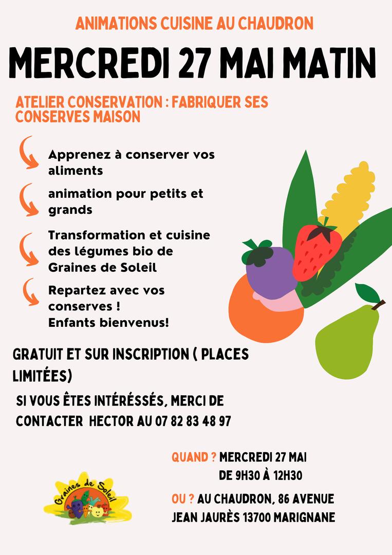 Animations : Cuisine au Chaudron