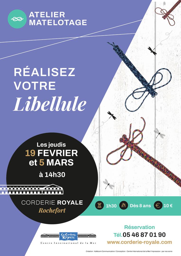 Atelier Matelotage : Libellule_Rochefort