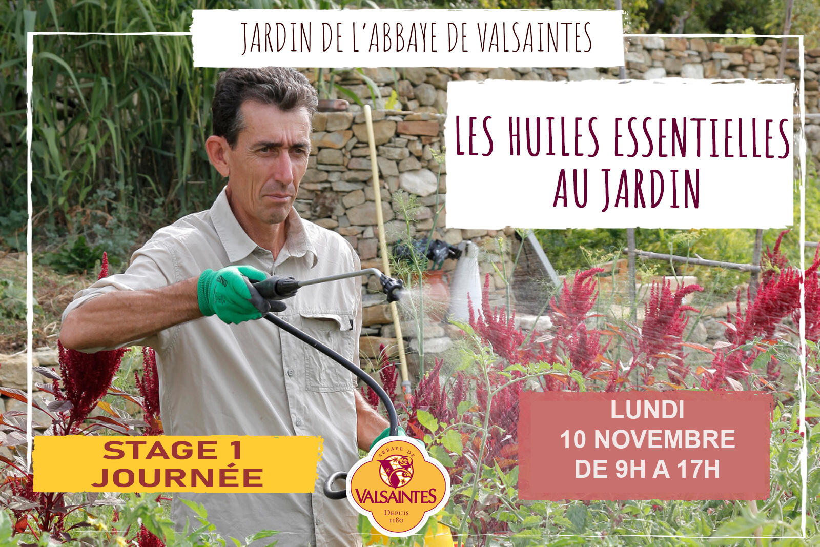 Stage 1 journée : L’utilisation des huiles essentielles au jardin_Simiane-la-Rotonde