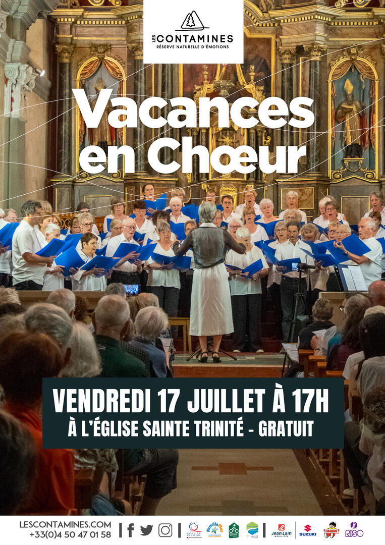 Concert de chant choral avec les choristes de Vacances en Choeur_Les Contamines-Montjoie