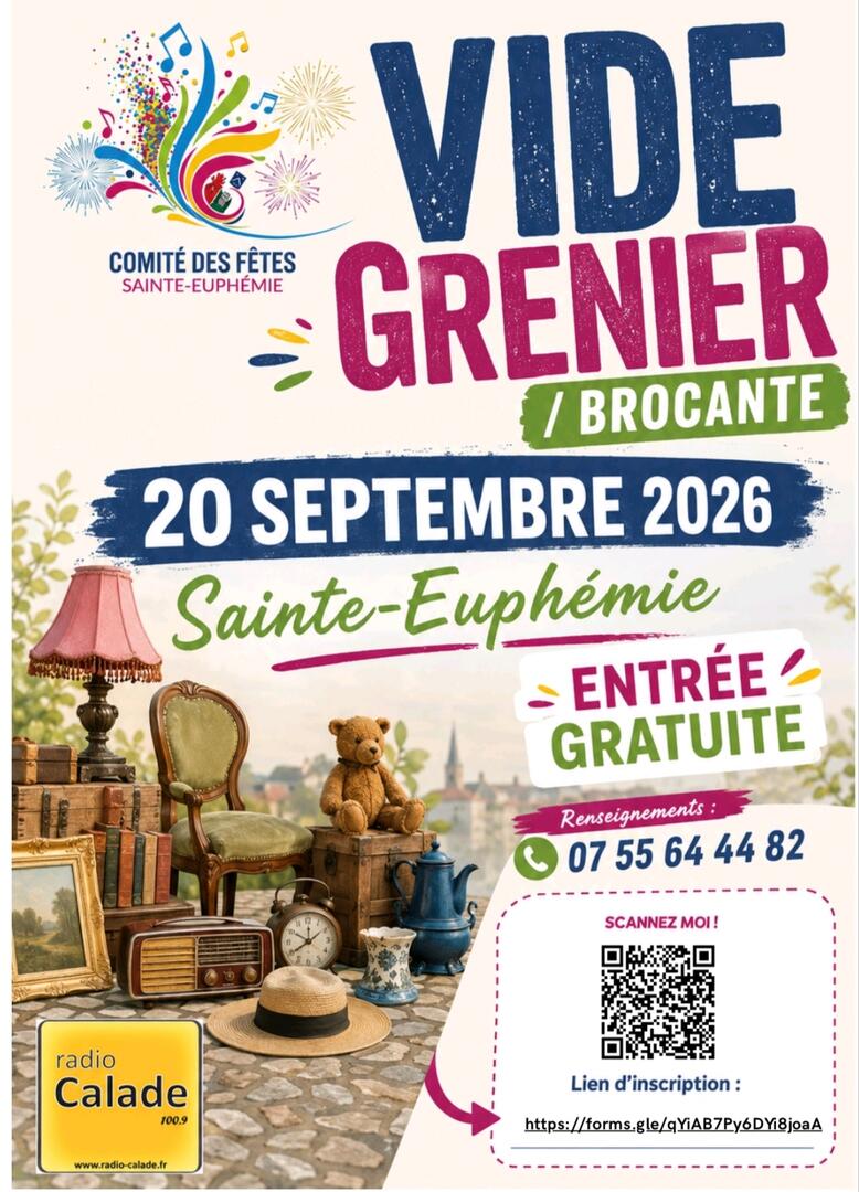 Vide grenier / Brocante de Ste-Euphémie