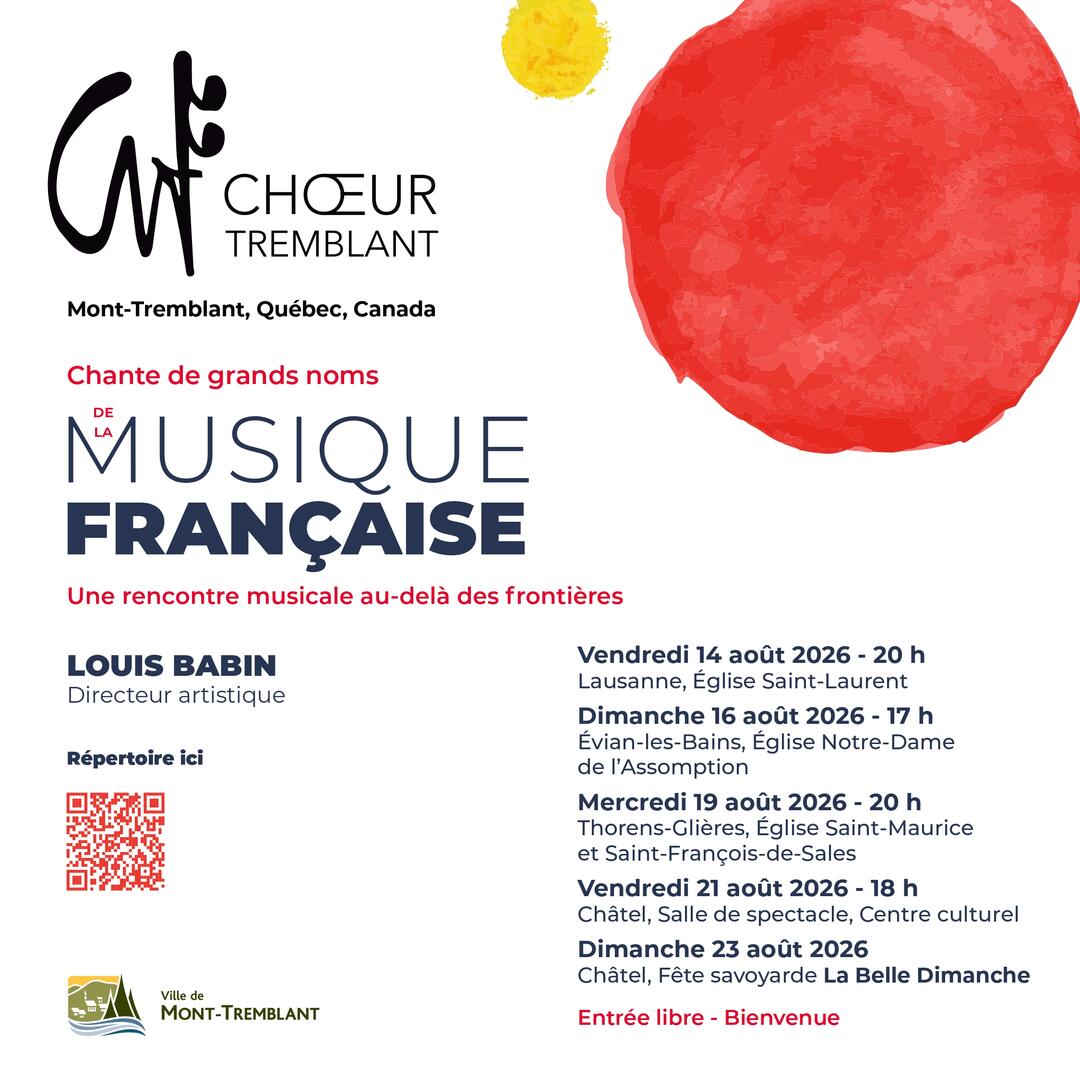 Le Chœur Tremblant chante de grands noms de la musique française_Châtel
