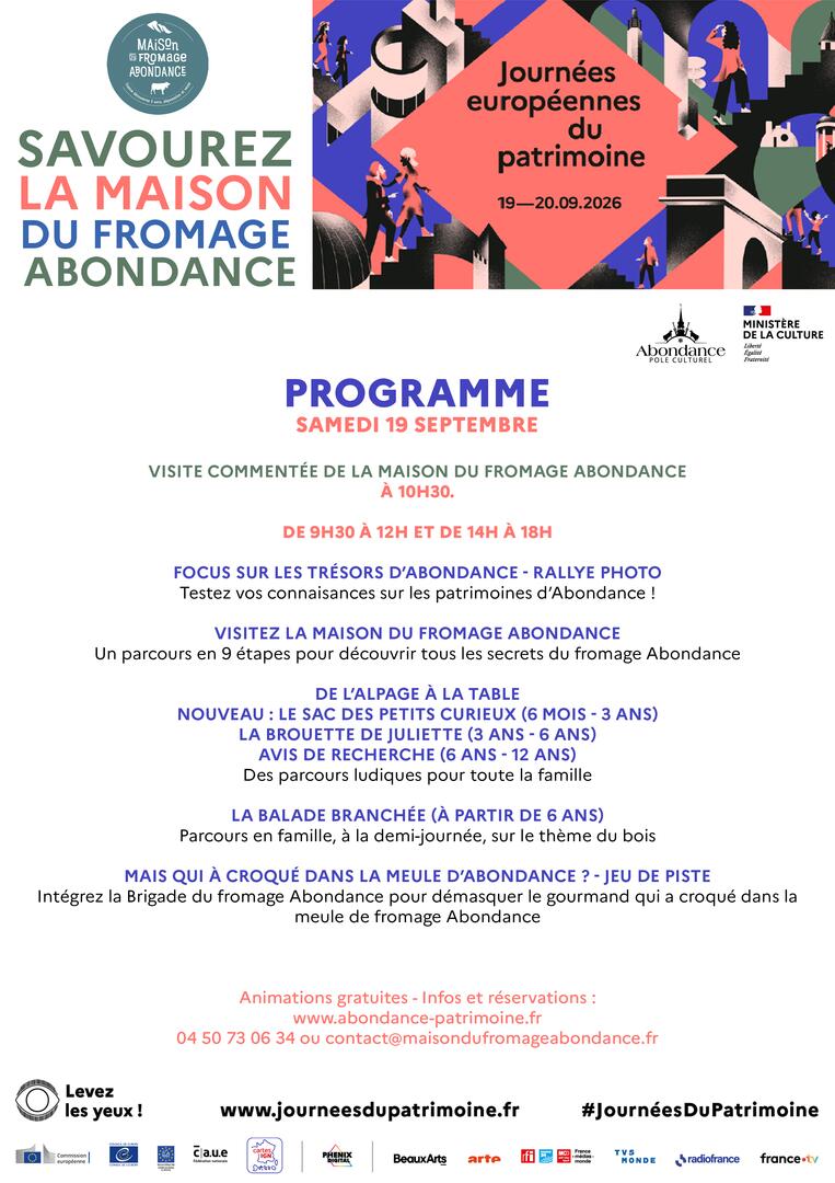 Journées Européennes du Patrimoine - Maison du Fromage Abondance_Abondance