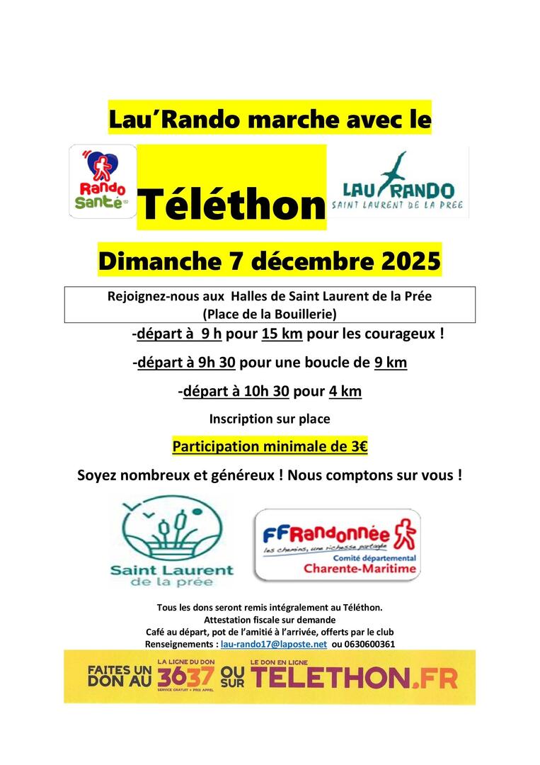 Affiche Téléthon 2025