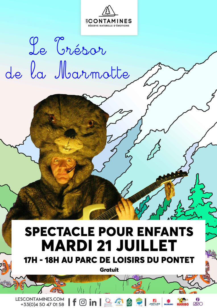 Spectacle pour enfants : "Le trésor de la marmotte" de Thierry Midi_Les Contamines-Montjoie