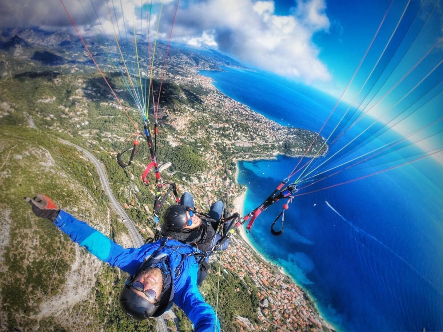 Roquebrune Cap Martin parapente
