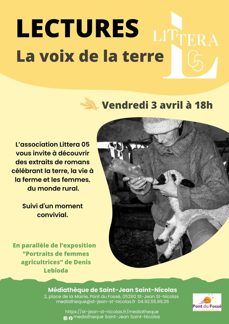 La voix de la Terre : lecture de textes_Saint-Jean-Saint-Nicolas