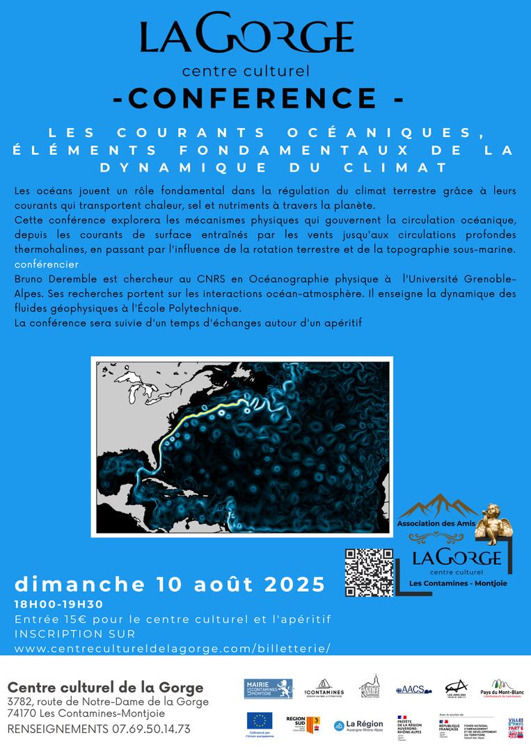 Conférence "Les courants océaniques, éléments fondamentaux de la dynamique du climat"_Les Contamines-Montjoie