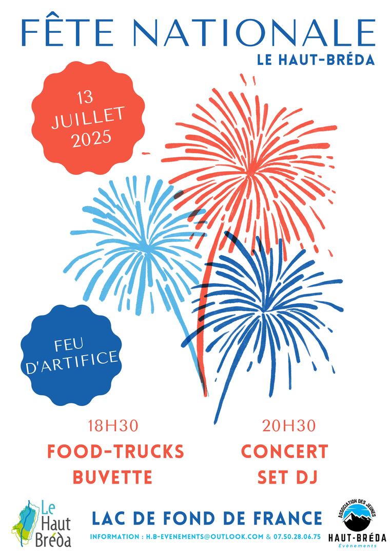 Feu d'artifice de la fête nationale_Le Haut-Bréda