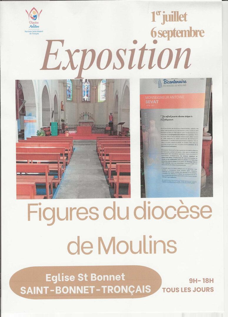 Exposition "Figures du diocèse de Moulins"_Saint-Bonnet-Tronçais