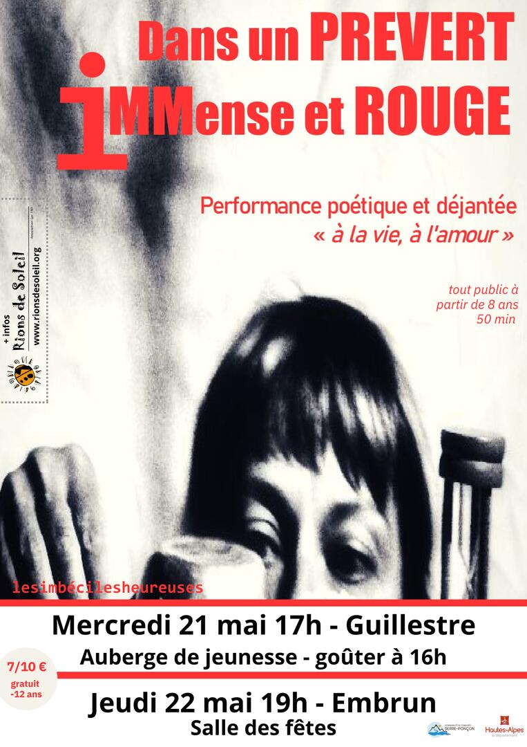 Spectacle Dans un Prévert Immense et Rouge_Guillestre