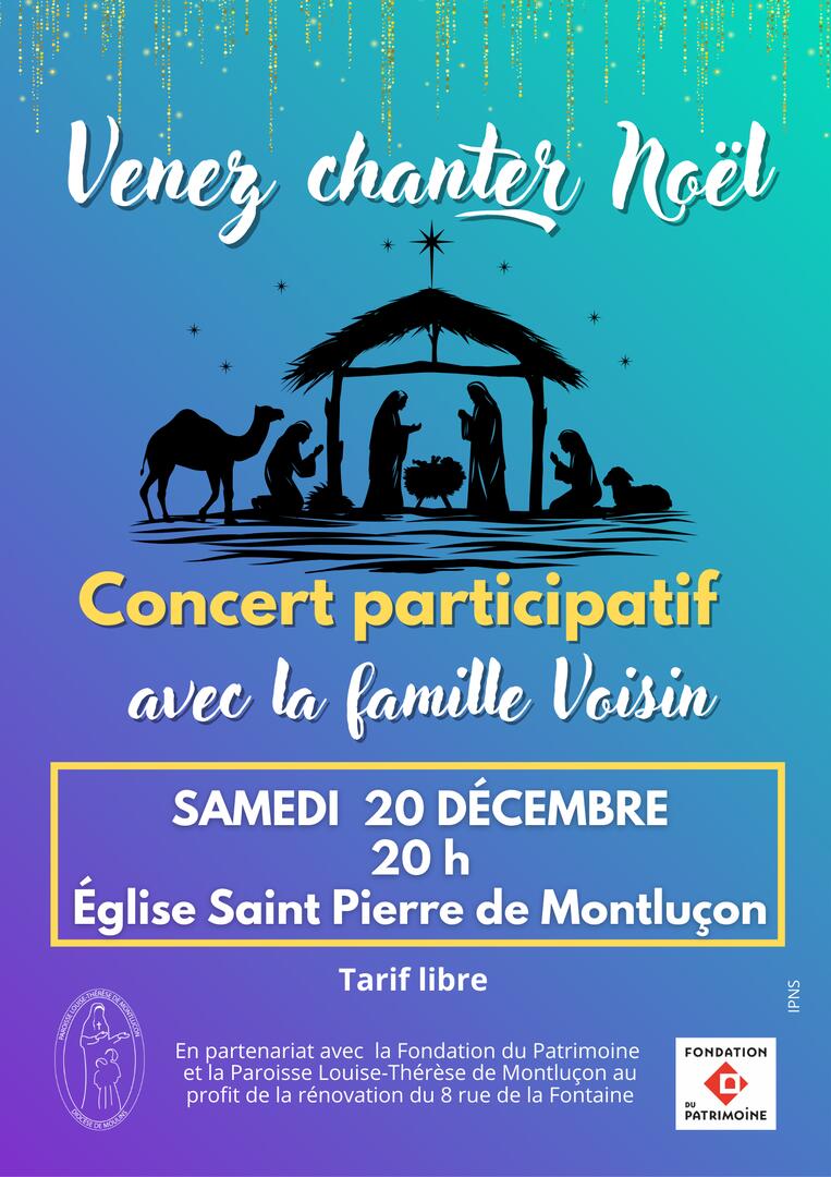 Concert : Venez chanter Noël_Montluçon
