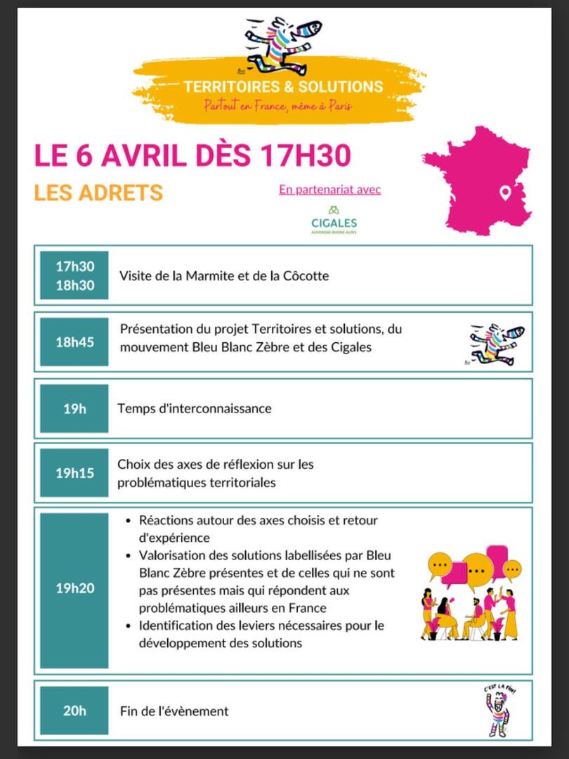 Affiche Les Adrets 6 avril