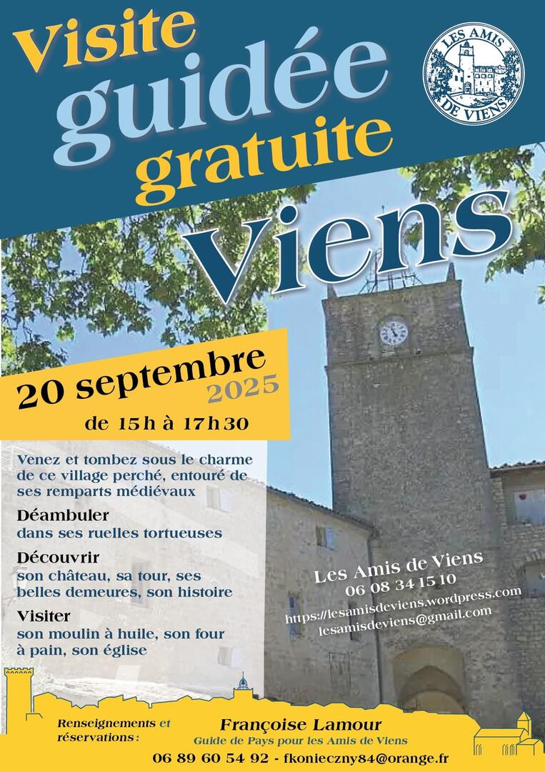 Journées du Patrimoine - Visite guidée du village de Viens_Viens