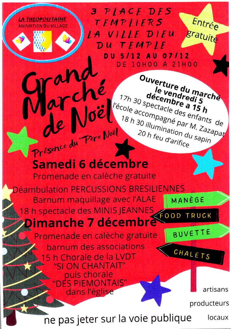 Grand marché de Noël_La Ville-Dieu-du-Temple