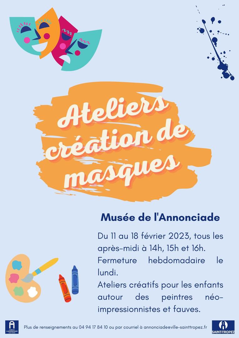 ateliers creation de masques