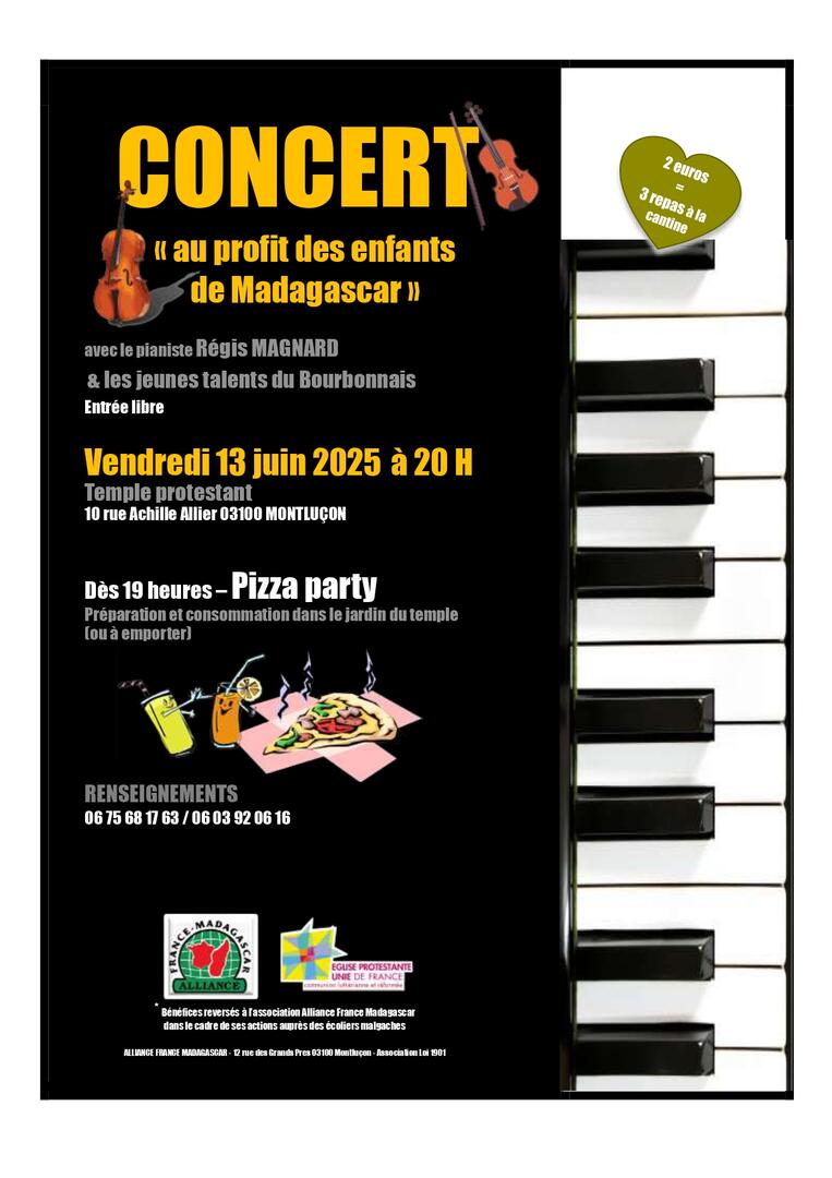 Concert "Au profit des enfants de Madagascar"_Montluçon