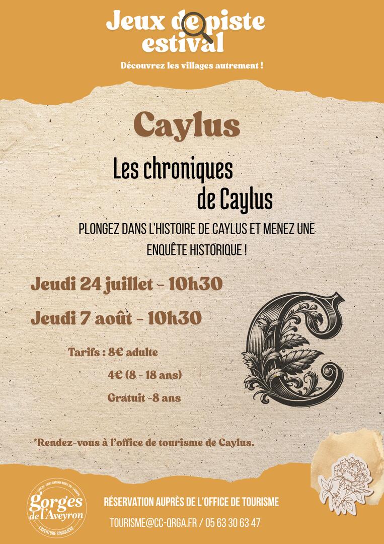 Jeu de piste à Caylus : Menez l'enquête historique_Caylus