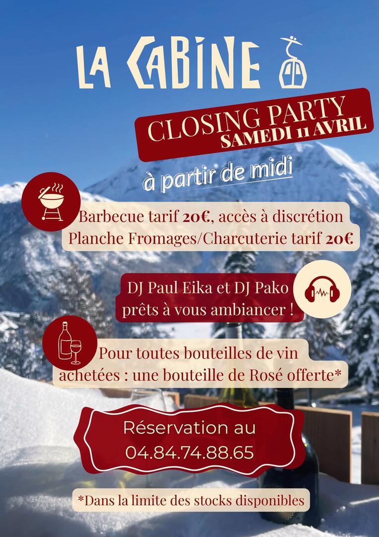 La cabine closing party !_Orcières