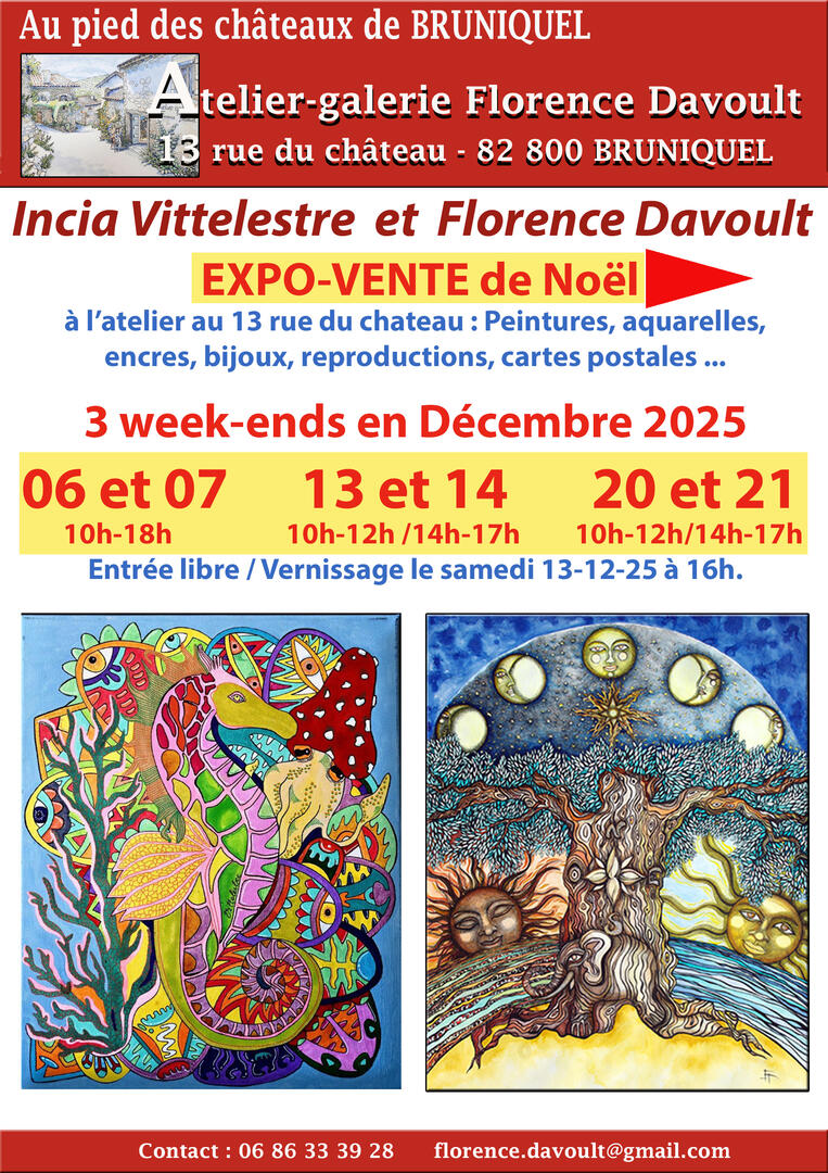 Expo-vente de Noël  à Bruniquel