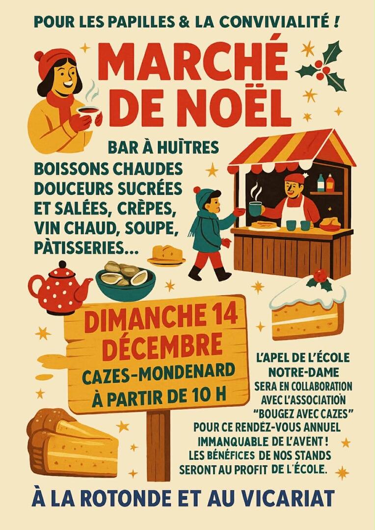 Marché de Noël de l'APEL_Cazes-Mondenard