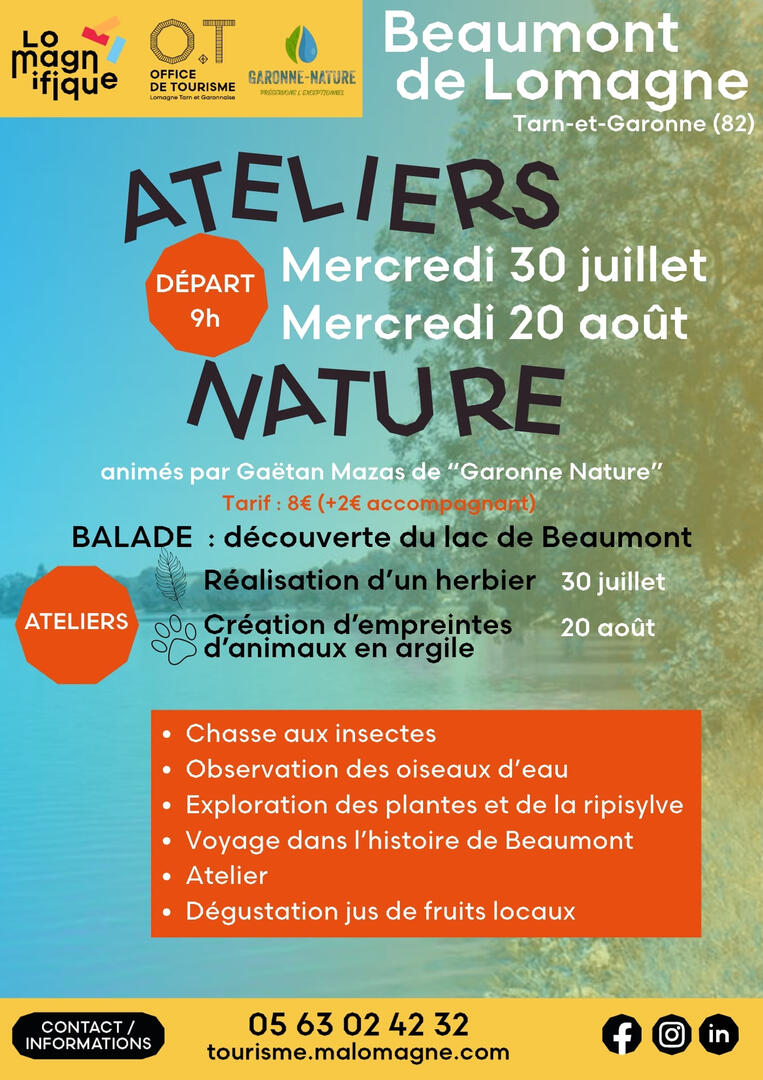 Balade Nature et Atelier « empreintes animaux »_Beaumont-de-Lomagne