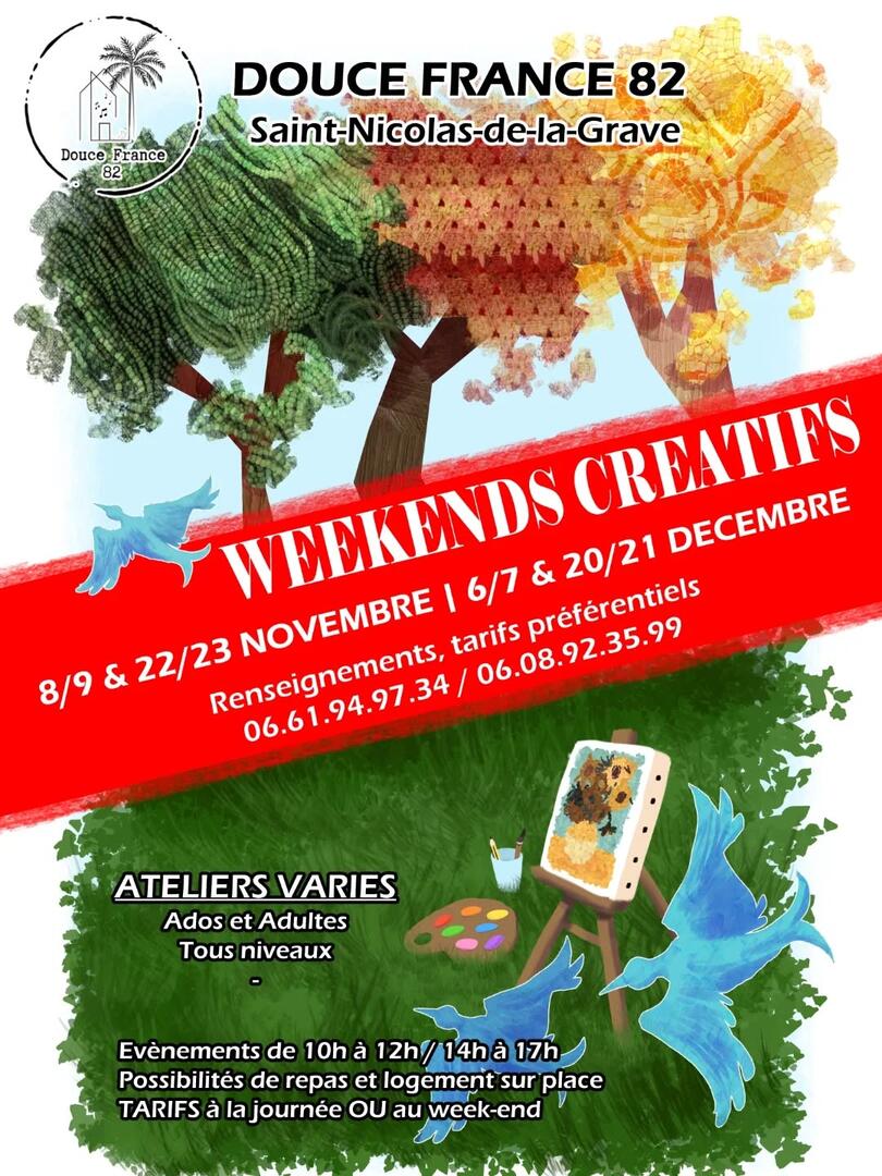 Ateliers | Week-end créatif_Saint-Nicolas-de-la-Grave