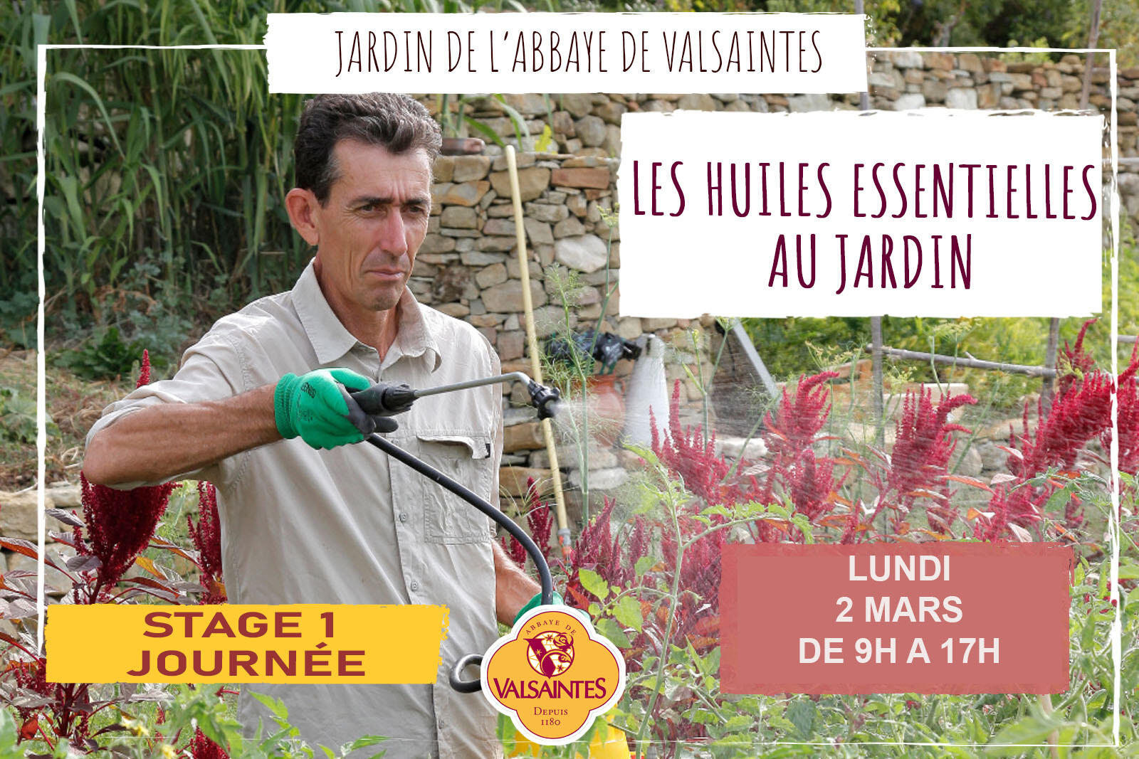 Stage 1 journée : L’utilisation des huiles essentielles au jardin_Simiane-la-Rotonde