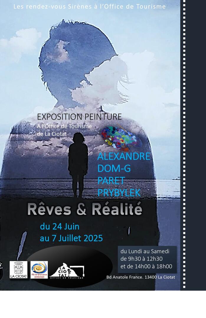 Exposition de peintures Rêves & Réalité par l'association Sirènes_La Ciotat