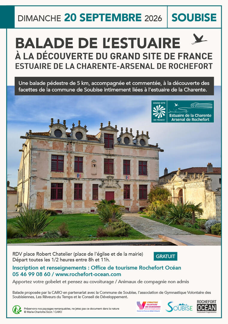 Journées européennes du patrimoine : balade de l'estuaire à Soubise_Soubise