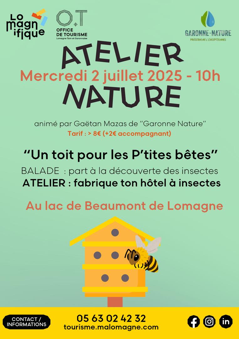 Atelier Nature « Un Toit pour les P'tites Bêtes »_Beaumont-de-Lomagne