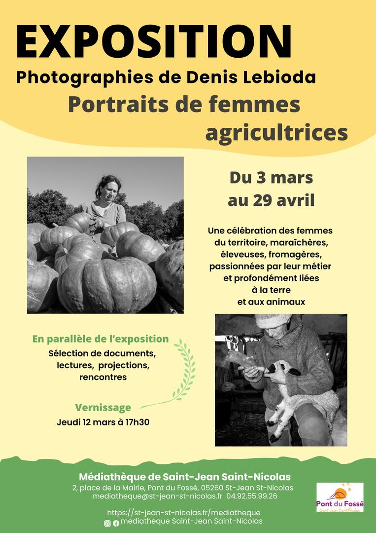 Vernissage Portraits d'agricultrice_Saint-Jean-Saint-Nicolas