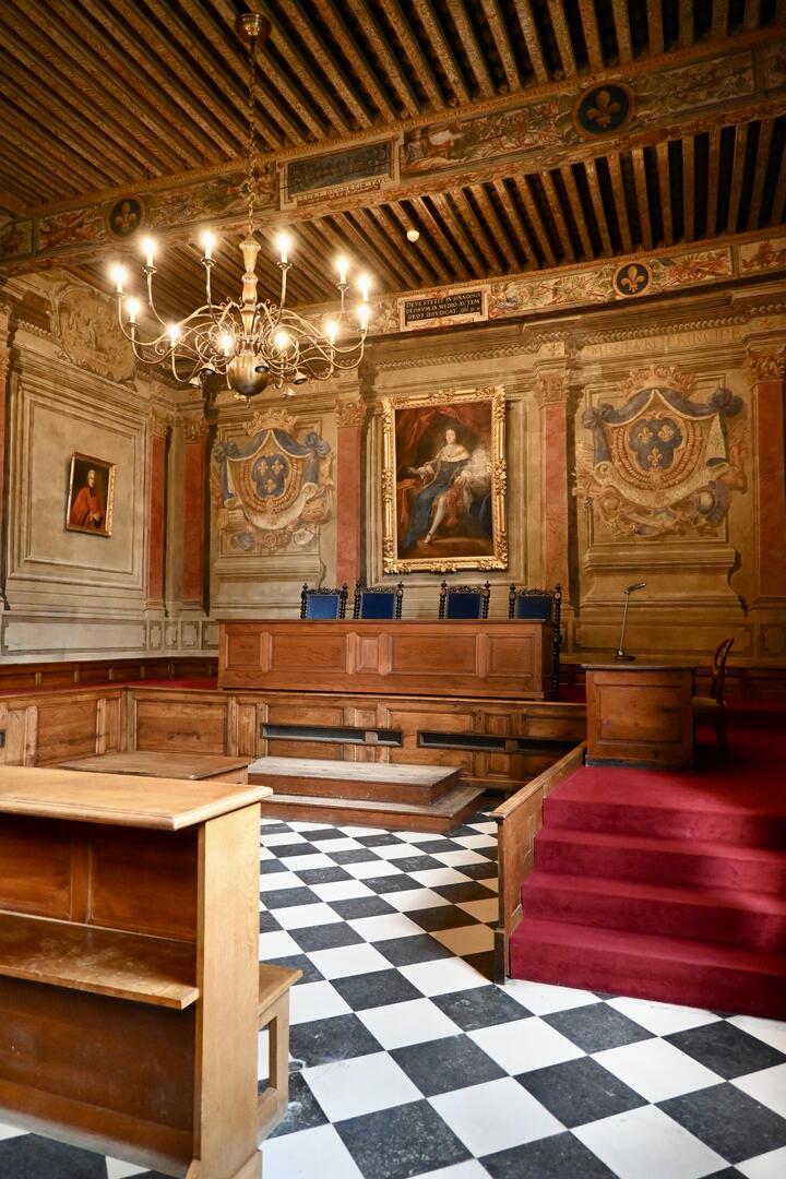Visite guidée de la ville et la salle d'audience du Parlement de Dombes_Trévoux